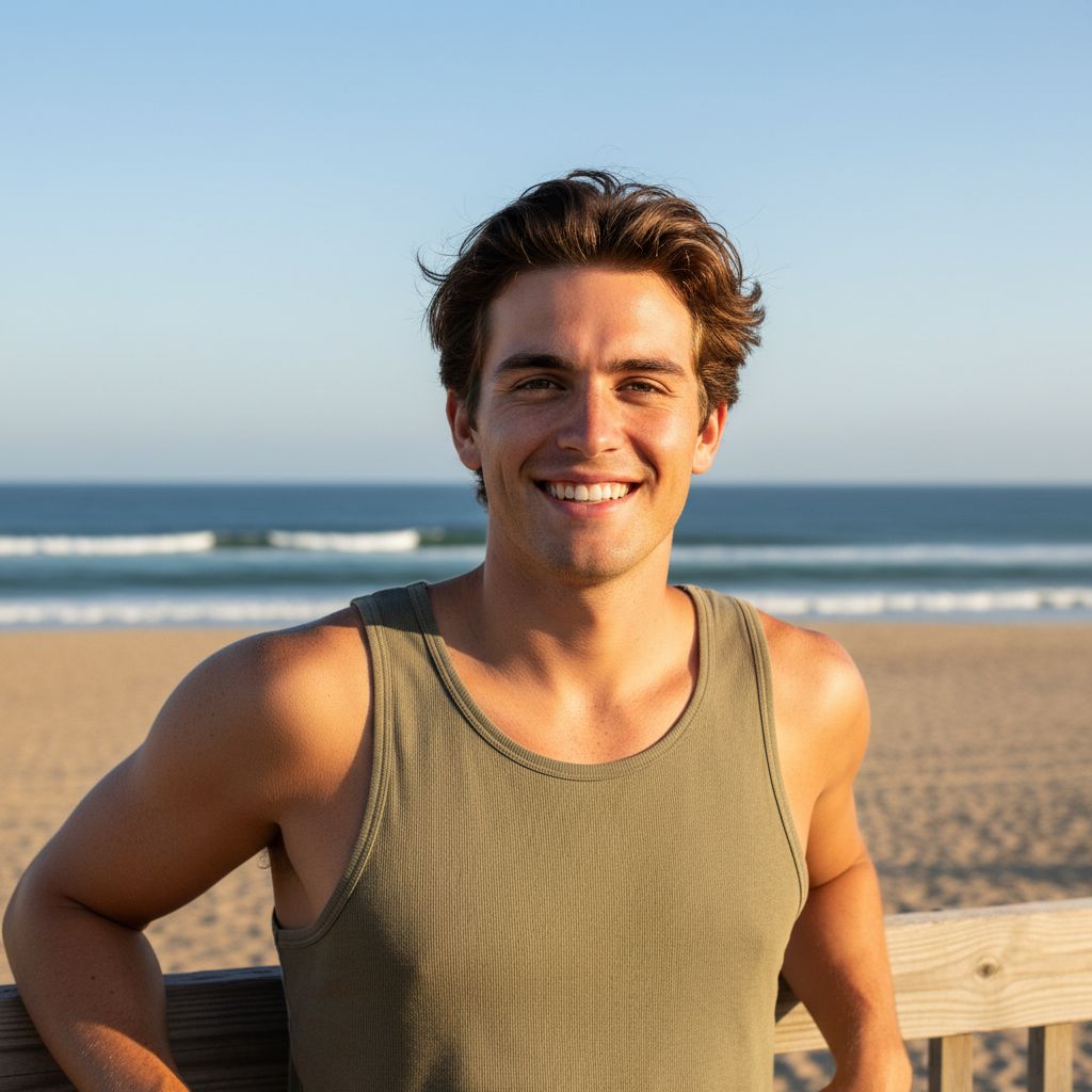 Beach Life AI photo style example 6