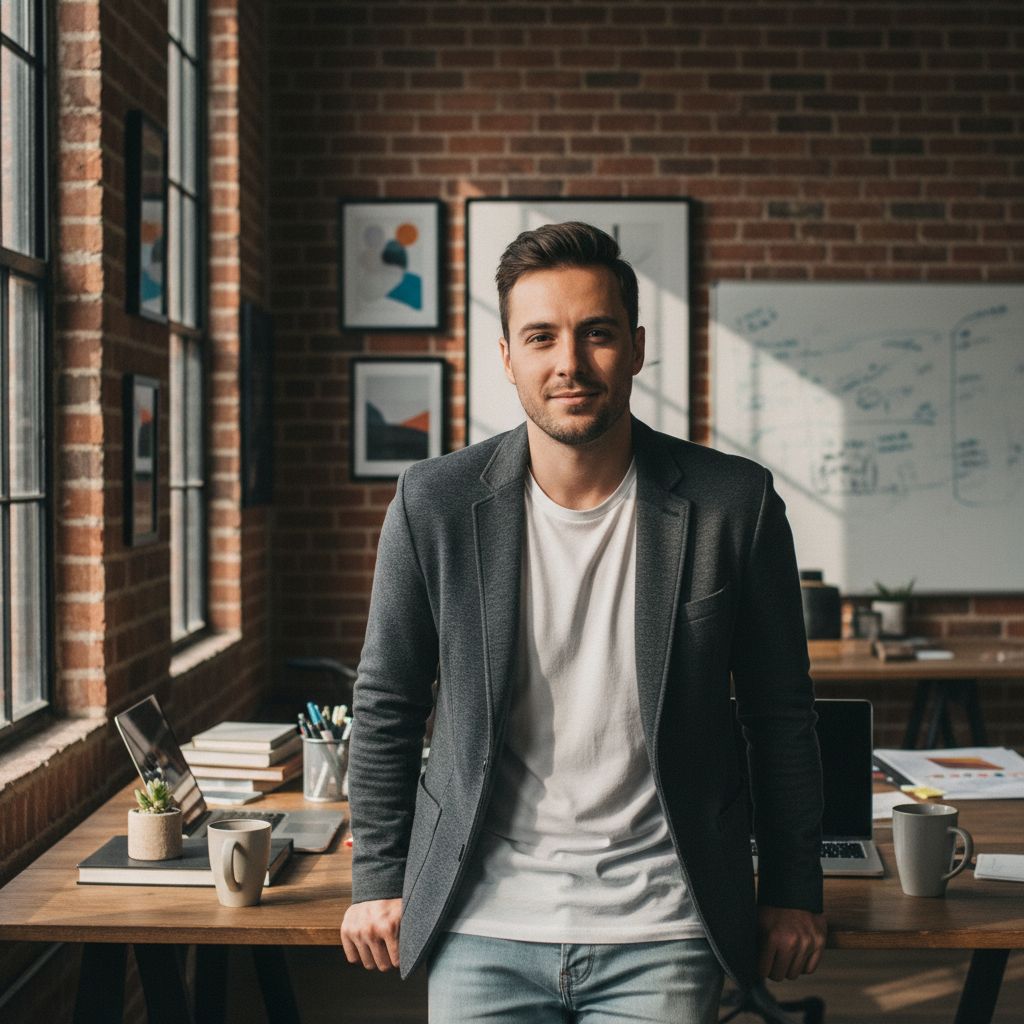 Startup Founder AI photo style example 6